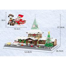 Load image into Gallery viewer, 2180PCS MOC Christmas Santa Claus Office House Tree Deer Snowman Rovaniemi Building Block Brick Model Toy Gift Set Kids New