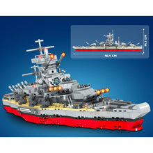 Load image into Gallery viewer, 918PCS MOC Military WW2 Aegis Cruiser Battle Ship Model Toy Building Block Brick Gift Kids