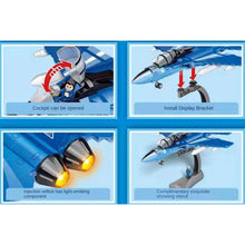 Load image into Gallery viewer, 793PCS Military WW2 L-15 Falcon Advanced Trainer Air Fighter Stand Figure Model Toy Building Block Brick Gift Kids