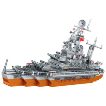 Load image into Gallery viewer, 976PCS MOC Military WW2 Destroyer Cruiser Battle Ship Model Toy Building Block Brick Gift Kids