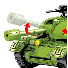 Load image into Gallery viewer, 366PCS MOC Military WW2 Type 59 Medium Tank Figure Model Toy Building Block Brick Gift Kids