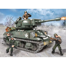 Load image into Gallery viewer, 750PCS Military Sherman Tank Model Figures Building Block Brick Toy Gift Set Kids New