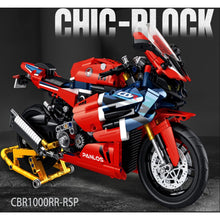 Load image into Gallery viewer, 1017PCS MOC Technic Speed CBR-1000RR Racing Sports Motor Bike Motorcycle Model Toy Building Block Brick Gift Kids Compatible Lego
