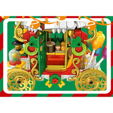 Load image into Gallery viewer, 648PCS MOC Christmas Elk Reindeer Cart Car Santa Model Toy Building Block Brick Gift Kids Compatible Lego Light