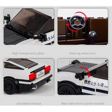 Load image into Gallery viewer, 399PCS MOC Speed Comic Cartoon Initial D JDM AE86 Sports Racing Car Model Toy Building Block Brick Gift Kids Compatible Lego With Display Box