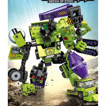 Load image into Gallery viewer, 600PCS MOC 6in1 City Engineering Vehicle Mecha Of Steel Model Toy Building Block Brick Gift Kids