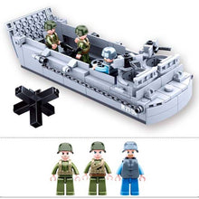 Load image into Gallery viewer, 182PCS Military WW2 LCVP Higgins Landing Craft Figure Model Toy Building Block Brick Gift Kids Compatible Lego