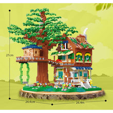 Load image into Gallery viewer, MOC Micro Mini Elf Tree House Garden Figure Model Toy Building Block Brick Gift Kids Cute