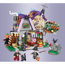 Load image into Gallery viewer, 783PCS Micro Mini Haunted Ghost House Halloween Figures Model Toy Building Block Brick Gift Set Kids New