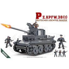 Load image into Gallery viewer, 814PCS WW2 Deutscher Leichter Panzer Light Tank Figure Model Toy Building Block Brick Gift Kids Compatible Lego