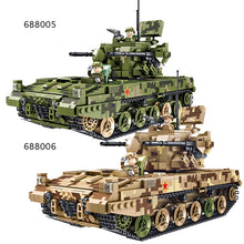 Load image into Gallery viewer, 1268PCS MOC Military Large 09 35MM Tracked Self-Propelled Artillery Tank Figures Model Toy Building Block Brick Gift Kids Compatible Lego