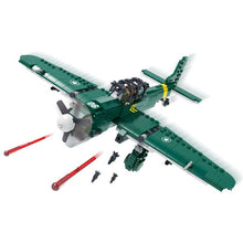 Load image into Gallery viewer, 502PCS Military WW2 Junkers JU-87 Bomber Stuka Figure Air Fighter Model Toy Building Block Brick Gift Kids