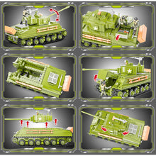 Load image into Gallery viewer, 1120PCS MOC Military WW2 M4 Sherman Medium Tank Figure Model Toy Building Block Brick Gift Kids Compatible Lego