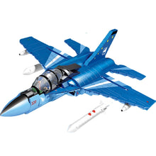 Load image into Gallery viewer, 793PCS Military WW2 L-15 Falcon Advanced Trainer Air Fighter Stand Figure Model Toy Building Block Brick Gift Kids