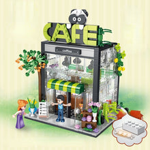 Load image into Gallery viewer, 589PCS MOC City Street Coffee Cafe Shop House Figure Model Toy Building Block Brick Gift Kids Compatible Lego