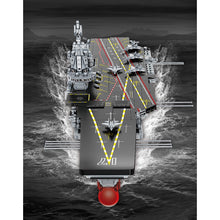 Load image into Gallery viewer, 2002PCS Military WW2 2in1 Shandong Aircraft Carrier 001A Arleigh Burke Class Destroyer Figure Model Toy Building Block Brick Gift Kids