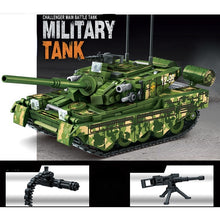 Load image into Gallery viewer, 588PCS MOC Military Type 99 Challenger Main Battle Tank Figure Model Toy Building Block Brick Gift Kids