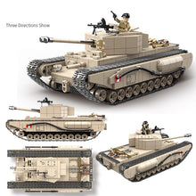 Load image into Gallery viewer, 1031PCS Military WW2 Churchill Infantry MK.I Tank UK Figure Model Toy Building Block Brick Gift Kids Compatible Lego