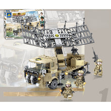 Load image into Gallery viewer, 400PCS Military WW2 Metre Wave Radar Vehicle Truck Figure Model Toy Building Block Brick Gift Kids