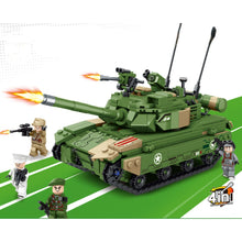 Load image into Gallery viewer, 833PCS Military WW2 4in1 Tank Air Fighter Battle Ship Helicopter Figure Model Toy Building Block Brick Gift Kids Compatible Lego