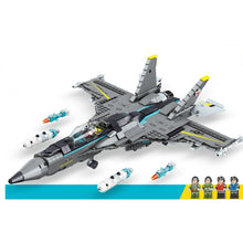 Load image into Gallery viewer, 955PCS Military WW2 Hornet F/A-18 Strike Air Fighter Aircraft Figure Model Toy Building Block Brick Gift Kids Compatible Lego