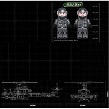 Load image into Gallery viewer, 597PCS MOC Military WW2 AH-1Z Viper Helicopter Figure Model Toy Building Block Brick Gift Kids