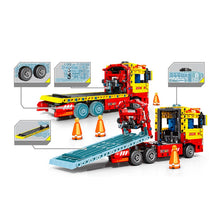 Load image into Gallery viewer, 785PCS MOC Technic City Farm Rescue Trailer Truck Model Toy Building Block Brick Gift Kids Compatible Lego