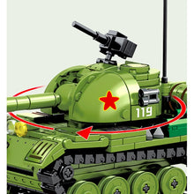 Load image into Gallery viewer, 366PCS MOC Military WW2 Type 59 Medium Tank Figure Model Toy Building Block Brick Gift Kids