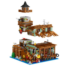 Load image into Gallery viewer, 1881PCS Micro Mini City Street Fishing Village Cabin House Pier Figure Model Toy Building Block Brick Gift Kids
