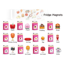 Load image into Gallery viewer, MOC Refrigerator Fridge Magnets Cute Animal Food Architecture Scenic Spots Transportation Model Toy Building Block Brick Gift Kids Compatible Lego