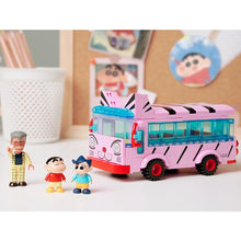 Load image into Gallery viewer, MOC Crayon Shin-chan Cat School Bus Comic Cartoon Figure Model Toy Building Block Brick Gift Kids