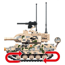 Load image into Gallery viewer, 455PCS Military WW2 ZTQ-15 Type 15 Light Tank Figure Model Toy Building Block Brick Gift Kids