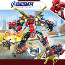 Load image into Gallery viewer, 322PCS MOC 2in1 Hero Avenger MT4 Spider Mecha Combat Vehicle Figure Model Toy Building Block Brick Gift Kids