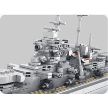 Load image into Gallery viewer, 1602PCS Military KMS Bismarck Battleship Model Toy Building Block Brick Gift Kids Compatible Lego