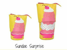 Load image into Gallery viewer, Thirty One Hide & Peek Pouch Cosmetic Pen Bag 31 Gift Cute in Sundae Surprise