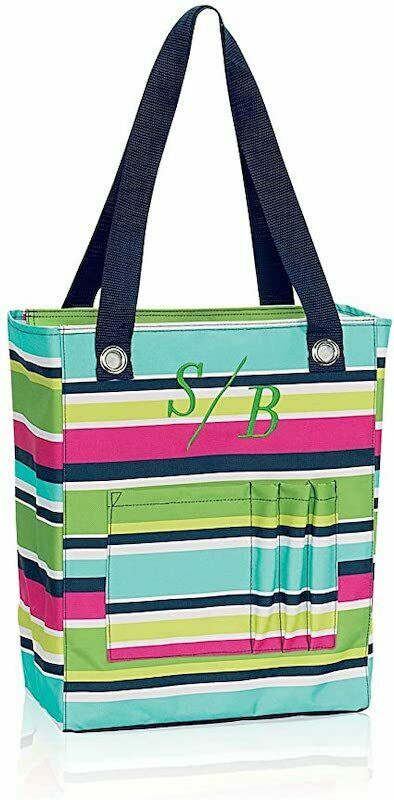 Thirty one organizing utility tall tote zip top bag 31 Gift in Preppy –  mycrazybuy store