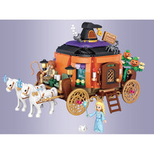 Load image into Gallery viewer, 839PCS MOC Halloween Pumpkin Carriage Coach Fairy Tales Model Figure Building Block Brick Gift Set Kids