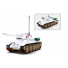 Load image into Gallery viewer, 518PCS MOC Military WW2 T34 85 Medium Tank Figure Model Toy Building Block Brick Gift Kids