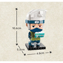 Load image into Gallery viewer, Hatake Kakashi Naruto Cartoon Comic Mini Figure Minifigure Model Construction Action Toy Display Building Block Brick Educational Gift Set Kids