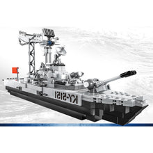 Load image into Gallery viewer, 427PCS Military WW2 USS DD-421 Benson Destroyer Figure Model Toy Building Block Brick Gift Kids