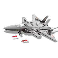 Load image into Gallery viewer, 270PCS Military J-20 Heavy Air Fighter Plane Model Building Block Brick Toy Gift Set Kids New