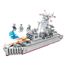 Load image into Gallery viewer, 348PCS Military WW2 Harbin Destroyer Figure Model Toy Building Block Brick Gift Kids