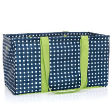 Load image into Gallery viewer, Thirty one Large Utility Tote Beach Picnic Laundry Basket Bag 31 Gift in Goin Gingham
