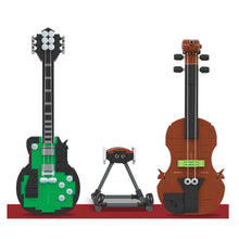 Load image into Gallery viewer, MOC Musical Instrument Guitar Violin Model Toy Building Block Brick Gift Kids