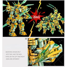 Load image into Gallery viewer, 1618PCS MOC 2in1 Ninja Mecha Gold Dragon Figure Model Toy Building Block Brick Gift Kids Compatible Lego