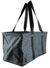 Load image into Gallery viewer, Thirty one Large Utility Tote Beach Picnic Laundry Basket Bag 31 Gift in Ditty Dot
