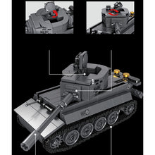 Load image into Gallery viewer, 385PCS Military WW2 Tiger Heavy Tank Figure Model Toy Building Block Brick Gift Kids Compatible Lego