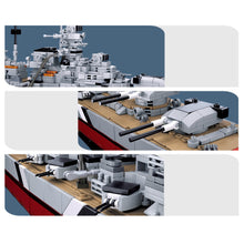 Load image into Gallery viewer, 1849PCS Military WW2 2in1 KMS Bismarck Tirpitz Battle Ship Battleship Model Toy Building Block Brick Gift Kids Compatible Lego 1:350