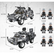 Load image into Gallery viewer, 1633PCS Military WW2 2in1 ORV DF Warrior M1117 IFV Guardian Armored Vehicle Car ASV-150 Figure Model Toy Building Block Brick Gift Kids Compatible Lego