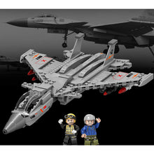 Load image into Gallery viewer, 345PCS Military WW2 J-15 Flying Shark Flanker-D Air Fighter Aircraft Figure Model Toy Building Block Brick Gift Kids Compatible Lego